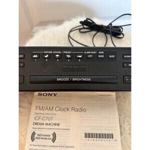 Sony Dream Machine ICF-C707 FM/AM Clock Radio.